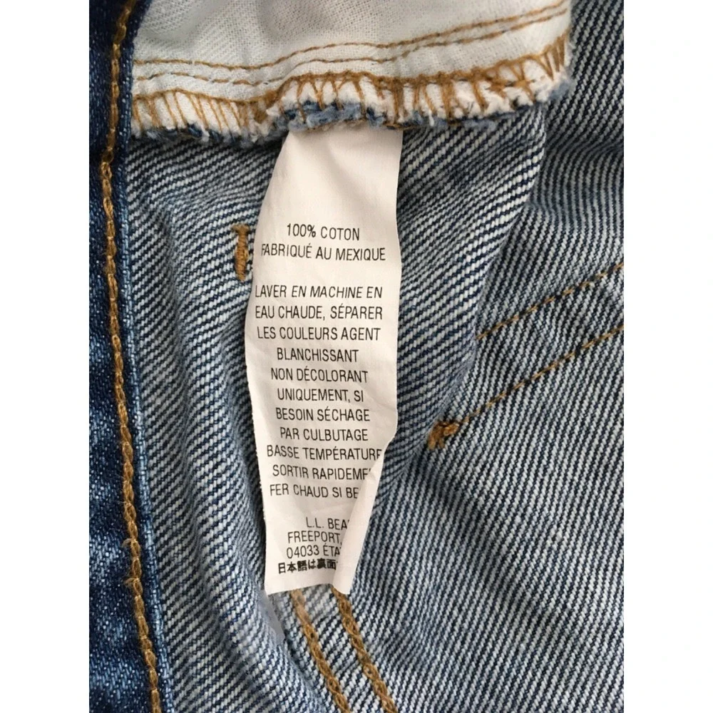 LL Bean Classic Fit Men's Sz 46x32 Denim Blue Jeans 100% Cotton 220626